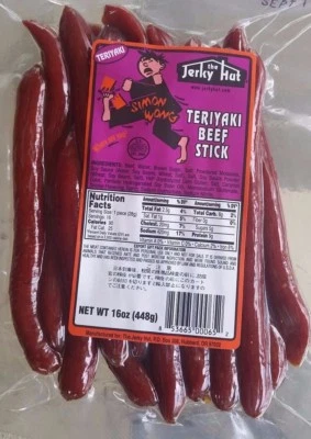 The Jerky Hut - Palitos de carne Teriyaki (1 lb) Foto 1 de 4