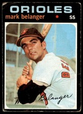 1971 Topps #99 Mark Belanger Low Grade Baltimore Orioles