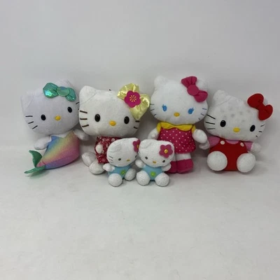 Lote de 6 Hello Kitty. Peluche Hello Kimono Most Are de 6 pulgadas Foto 1 de 4