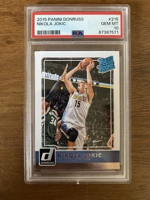 Panini Donruss #215 2015 Nikola Jokic Denver Nuggets radiocontrol novato PSA 10 GEMA como nuevo Foto 1 de 2