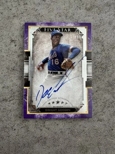 2018 Topps Five Star - DWIGHT DOC GOODEN - On Card Auto - Purple /50 - Mets 🔵🟠 - Bild 1 von 4