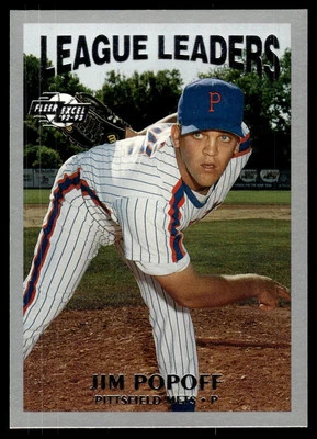 1992-93 Fleer Excel #10 Jim Popoff - Image 1 of 2