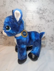 Build a Bear Tinsel Blue Reindeer Plush 13" Stuffed Animal Antlers Collar - Picture 1 of 8