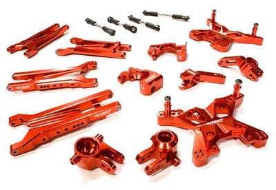 Red Billet Machined Suspension Upgrade Kit for Traxxas Slash 4X4 (1/10 Scale) - Image 1 of 3
