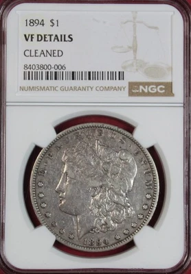 1894-P MORGAN DOLLAR  NGC VF DETAILS - Image 1 of 4