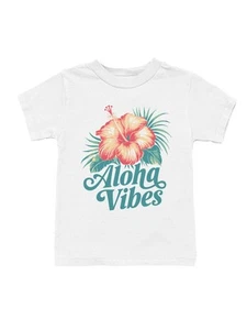 Aloha Vibes Tropical Youth's T-shirt - Picture 1 of 6
