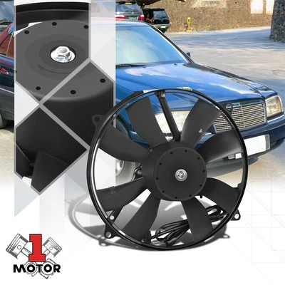 Conjunto de ventilador condensador de aire acondicionado estilo OE para 94-03 Mercedes-Benz C220/C280/CLK430 Foto 1 de 4