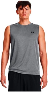NWT Men's Under Armour Large L Velocity Muscle Tank Top Shirt Gray Loose 1327972 - Picture 1 of 4