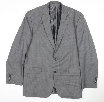 Pierre Cardin Men's Grey Check Blazer, 42 Regular - Image 1 of 4