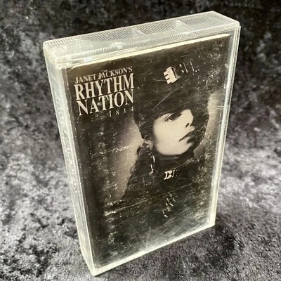 Janet Jackson Rhythm Nation 1814 Cassette Tape A&M Records 1989 Miss You Much - Image 1 of 4