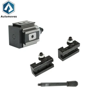 Für Drehmaschine 6-12" 3-teilig AXA 250-100 Satz Kolben Typ Schnellwechsel Werkzeug Pfosten Halter - Bild 1 von 19