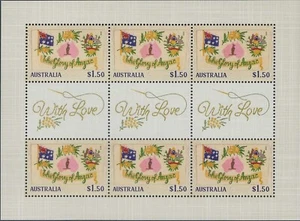 Australia 2025 Postcards from the Front Sheetlet, Gutter pairs, only 2500 issued - Picture 1 of 1