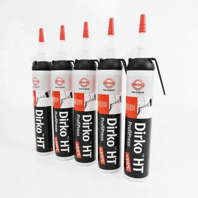 5 x ELRING Dichtmasse DIRKO HT ProfiPress SCHWARZ 200ml 471.501 +315°C - Bild 1 von 4
