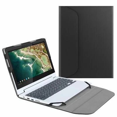 Funda protectora de cuero PU para libro Lenovo Chromebook C330 de 11,6" Foto 1 de 4
