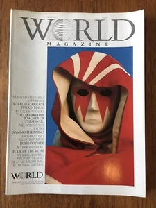 Vintage World Magazine June 1987 Masked Mysteries Of Venice Front Cover - Picture 1 of 2