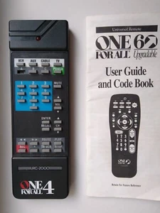 Genuine One 4 For All Universal TV VCR Remote Control URC-2000 Tested Working - Picture 1 of 2
