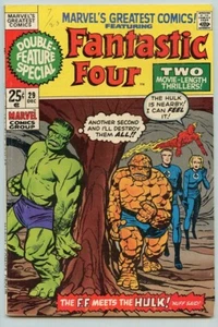 MARVEL' S GREATEST COMCS #29 ( 1970 ) REPRINT ( VG / FN ) 1ST HULK & F.F. FIGHT - Picture 1 of 24