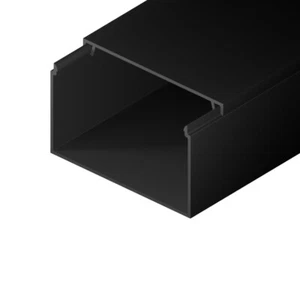 Goulotte électrique PVC anthracite 100x60mm – 2m – EDO TECHNIC – Fixation à vis - Foto 1 di 4