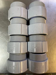 8x Cantex 5140108 2" Stecker Ende Adapter Zeitplan 40 PVC einfach - Bild 1 von 2