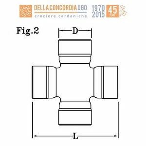 CROCIERA CARDANICA 22 x 52 - CR222 - Imagen 1 de 1