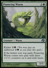 Magic the Gathering MTG Pouncing Wurm (136) Planar Chaos   LP