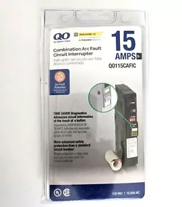 Quadrato D 15 Amp Combinazione Arco Interruttore Circuito Guasto Q0115CAFIC Q0 120 VAC - Foto 1 di 4