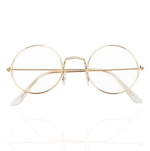Weihnachtsmannbrille - Nikolausbrille - rund Nickelbrille Brille Nikolaus - Bild 1 von 7