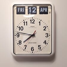 Grayson G239 Time Management Systems 12-Hour Automatic Calendar Wall Flip Clock