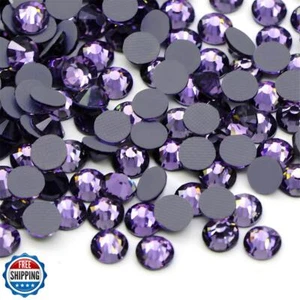 Hotfix Rhinestones Flatback Glass Rhinestone 288PCS SS30 5.8-6.2MM Round Gems - Picture 1 of 5