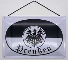 Blechschild mit Kordel 30 x 20 cm Wappen Preußen