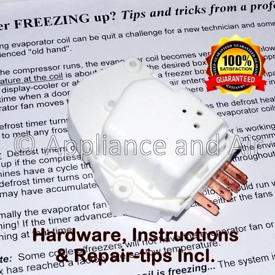Beverage Air 19-1257-00, 502-171A Defrost Timer +Repair Tips Hardw. SHIPS TODAY!