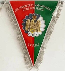 13° Régiment de Dragons Parachutistes, E.C.L, fanion cannetille, 29 x 20 (13006) - Imagen 1 de 2