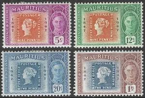 Mauritius. 1948 Centenary of First British Colonial Stamp. MH Set. SG 266-269 - Picture 1 of 2