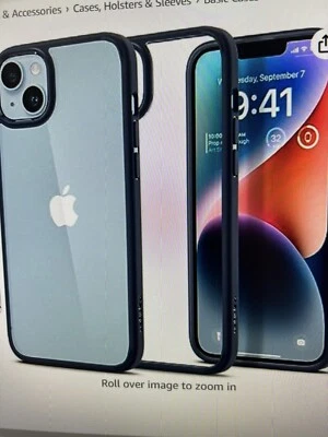 Spigen Ultra Hybrid Case for iPhone 6.7" (2022)Navy Blue - Image 1 of 4