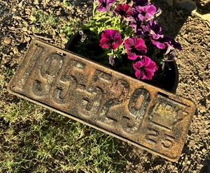 ARKANSAS 1925 LICENSE PLATE, State Outline, Interesting # - Picture 1 of 4