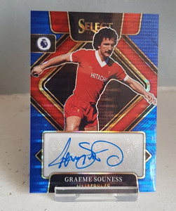 ⚽PANINI SELECT 2022/23 PREMIER LEAGUE⭐GRAEME SOUNESS BLUE PULSAR AUTO LIVERPOOL