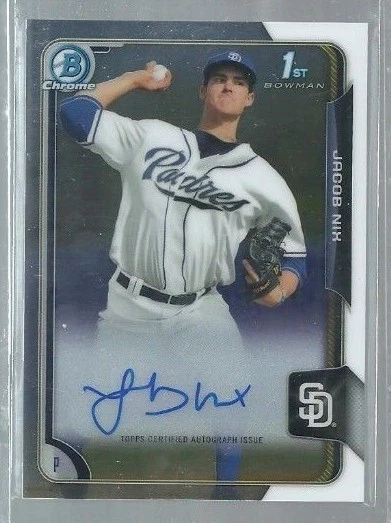 2015 Bowman Chrome Draft Draft Pick Autographs #BCAJNI Jacob Nix (ref 34680) - Image 1 of 1