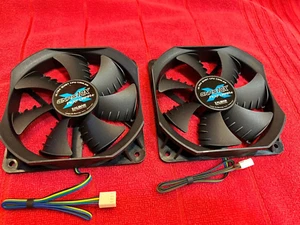 2 Pcs Fan case for RADIATOR 120MM performa+ ULTRA QUIET CPU COOLER 12V 0.20A - Picture 1 of 5