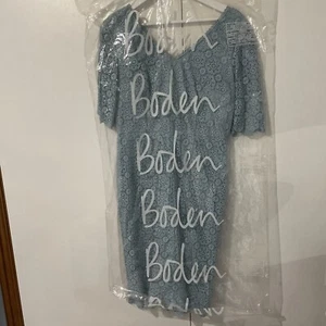 Boden Blue Lace Dress Size 12 - Picture 1 of 4