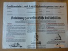 Aushang = Anleitung zur ersten Hilfe - Großhandels- und Lagerei BG