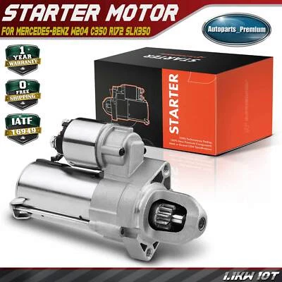 Starter Motor for Mercedes-Benz W204 C350 R172 SLK350 1.1 kW 12V Clockwise 10T - Image 1 of 4