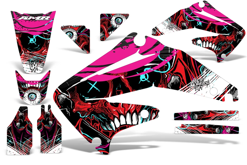 Dirt Bike Graphics Kit Decal Sticker Wrap For Honda CRF450R 2002-2004 FRENZY RED - Изображение 1 из 1