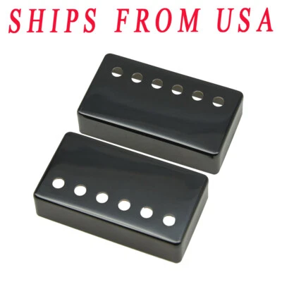 2x Humbucker Pickup Covers Brass Pickup Cover 49.2/52mm Pole Spacing For Gibson - Image 1 of 3