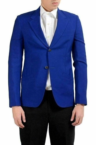 MAISON MARGIELA Cappotto sportivo blazer lana mohair blu uomo Maison Martin Margiela "14" US 38 IT 48