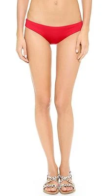 VITAMINA A PALOMA BIKINI HIPSTER SIN COSTURAS PANTALONES DE BAÑO CALZONCILLO ROJO MEDIANO ¡¡NUEVO!! $84 Foto 1 de 2