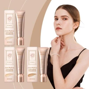 ☮Matte Wear Full Coverage Brighten Liquid Foundation Concealer Base Makeup P0U2 - Picture 1 of 12