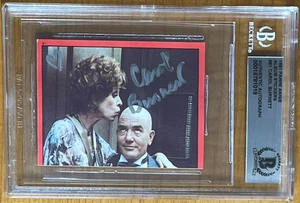 CAROL BURNETT SIGNED 1981 PANINI ANNIE MOVIE STICKER #81 BAS BGS AUTOGRAPH AUTO - Picture 1 of 2