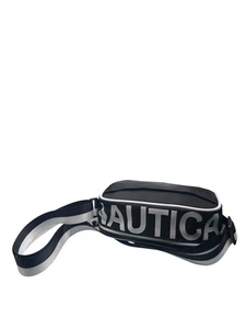 Nautica Belt Bag & Fanny Pack High Seas Black Logo Adjustable Strap - Picture 1 of 4