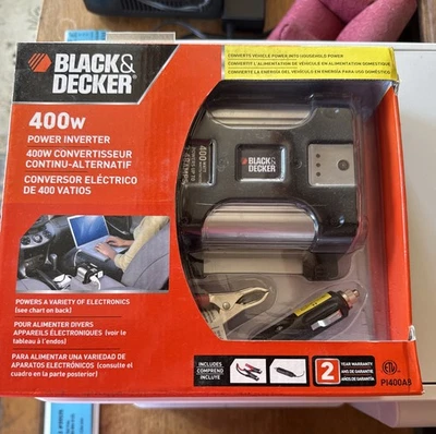 Black & Decker Power Inverter 400 Watt PI400AB. NIB - Image 1 of 4