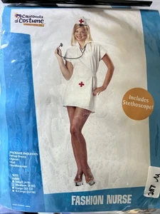 Fashion Nurse Adult Womens Medium 8-10 Halloween Costume  California Costumes - Picture 1 of 7